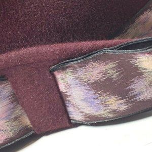1970s Vintage Purple Velvet Hat RARE Ribbon Dressy